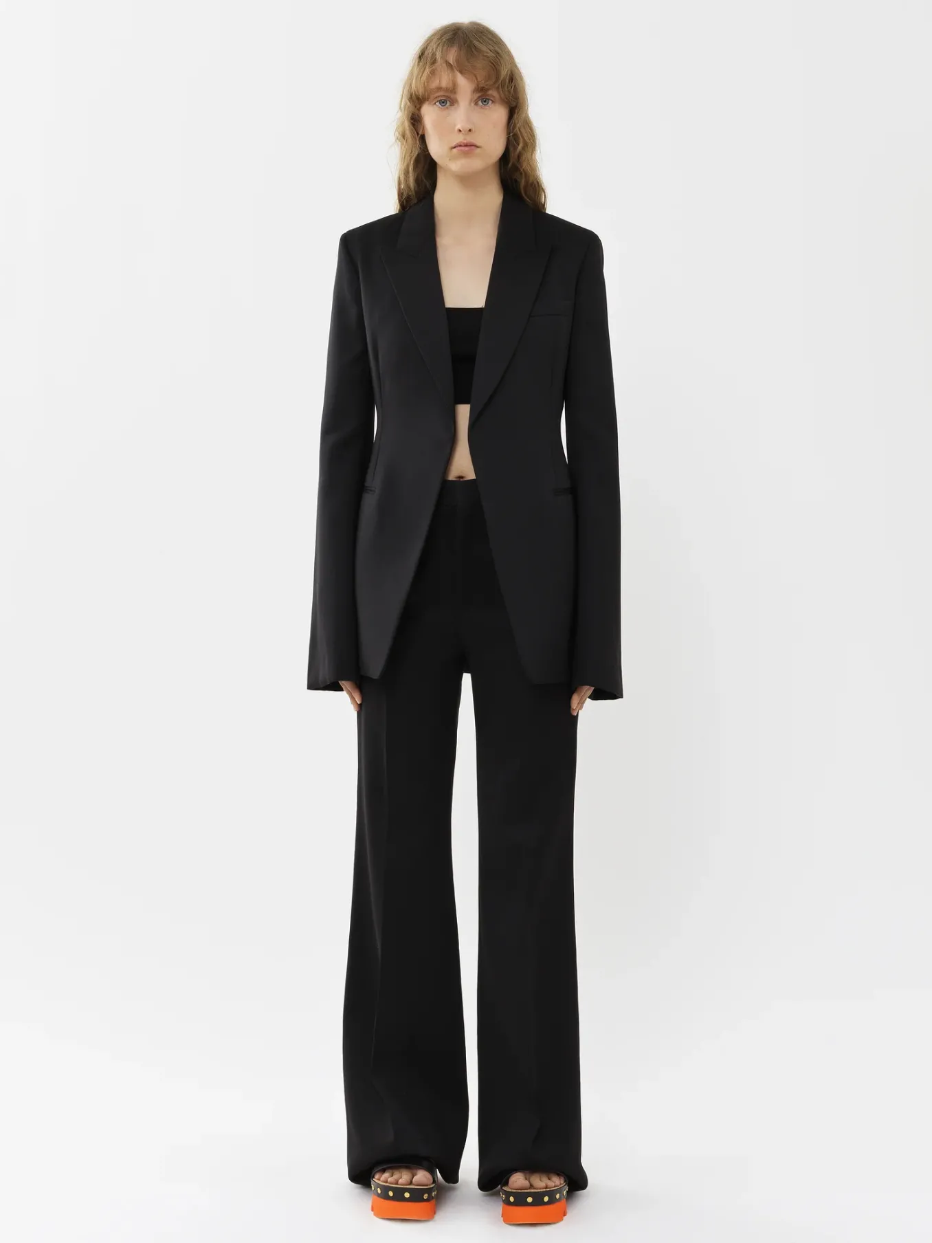 Pantalons Et Shorts-Chloé Pantalon De Costume Evase Noir
