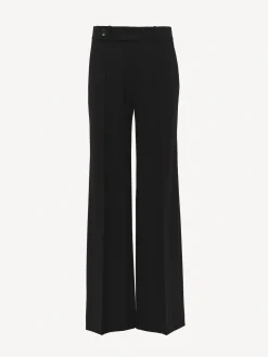 Pantalons Et Shorts-Chloé Pantalon Droit Noir