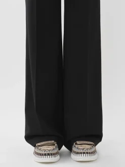 Pantalons Et Shorts-Chloé Pantalon Droit Noir