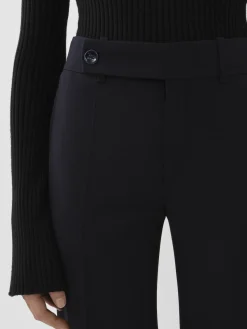 Pantalons Et Shorts-Chloé Pantalon Droit Abyss Blue