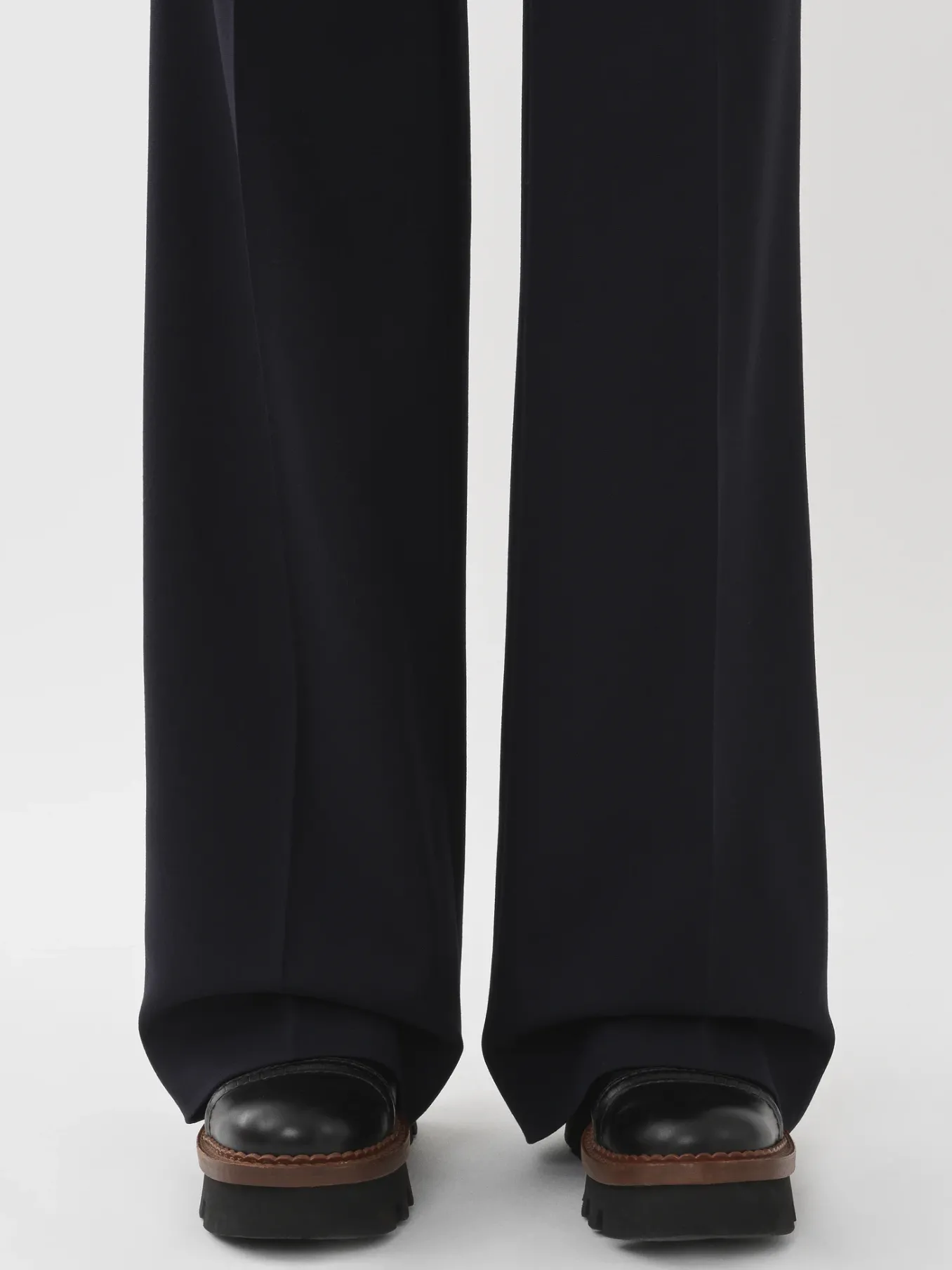 Pantalons Et Shorts-Chloé Pantalon Droit Abyss Blue