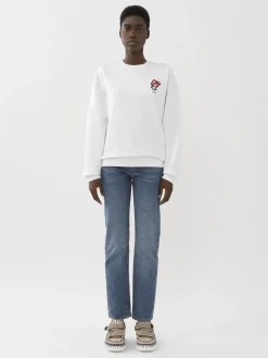 Pantalons Et Shorts-Chloé Pantalon Droit « Semeru » Dusky Blue