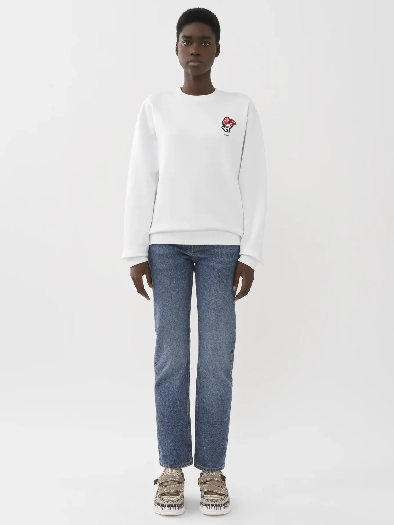 Pantalons Et Shorts-Chloé Pantalon Droit « Semeru » Dusky Blue