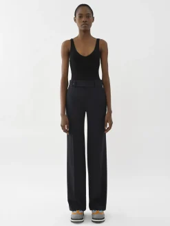 Pantalons Et Shorts-Chloé Pantalon Evase Abyss Blue