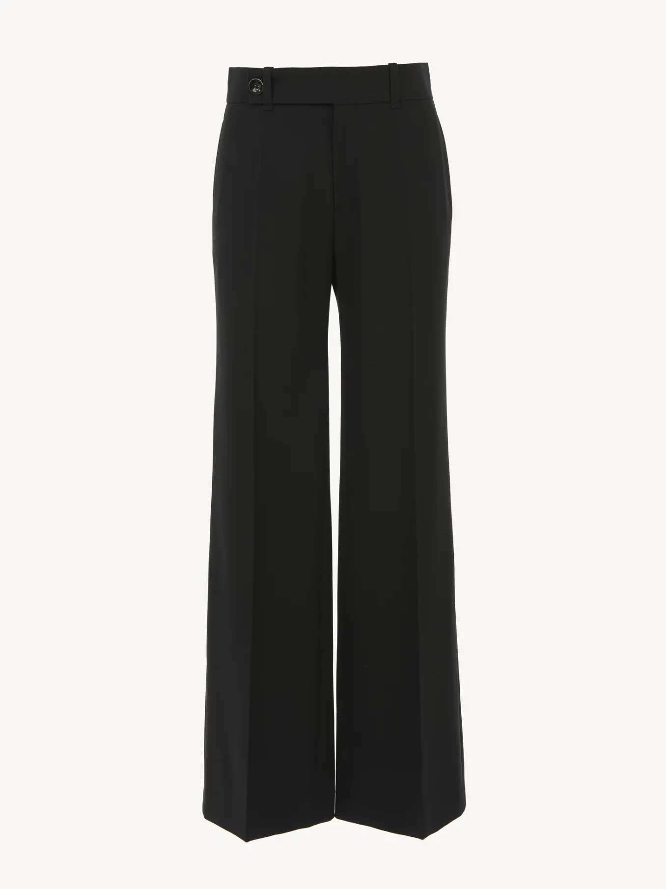 Pantalons Et Shorts-Chloé Pantalon Evase Noir