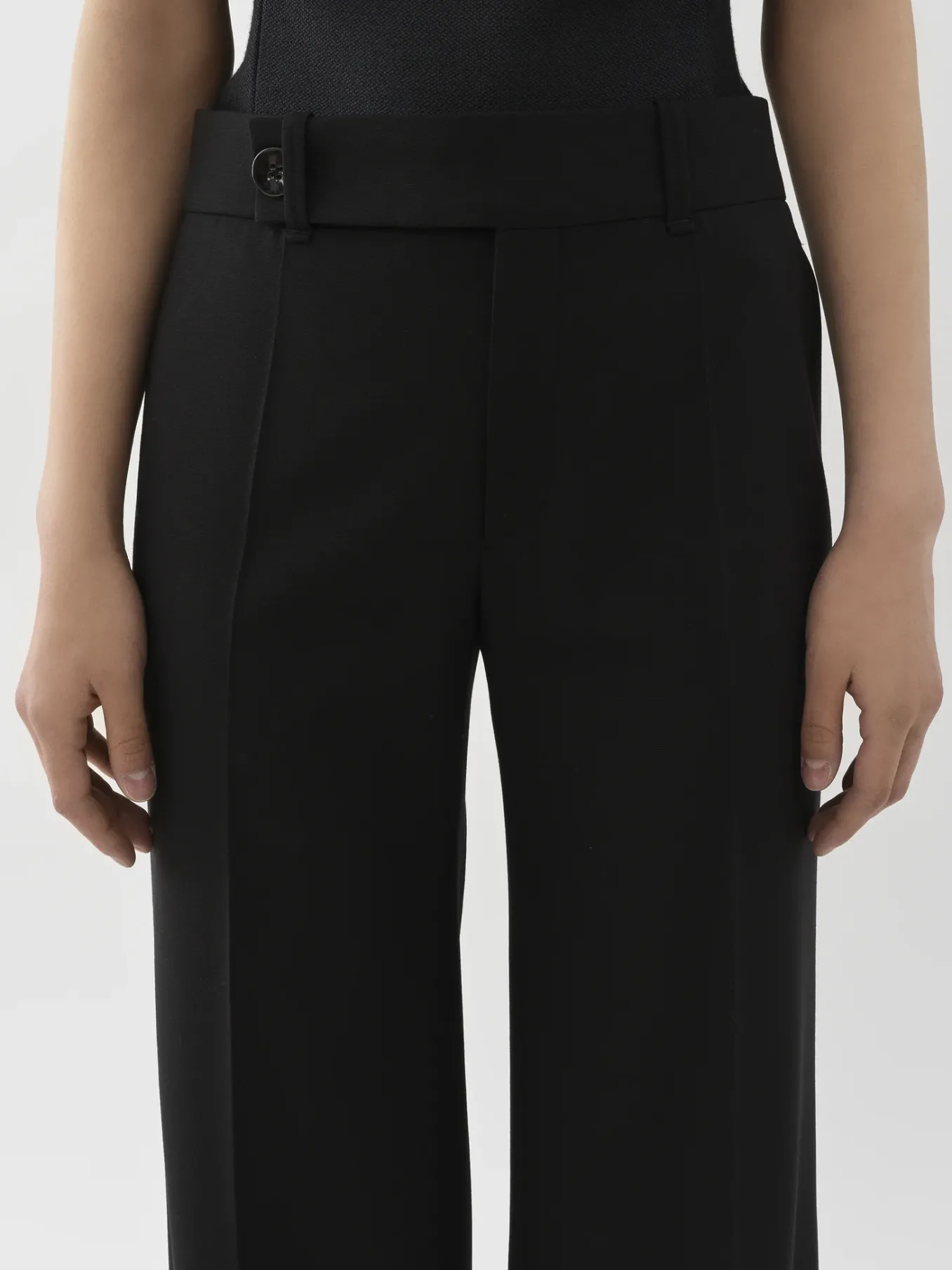 Pantalons Et Shorts-Chloé Pantalon Evase Noir