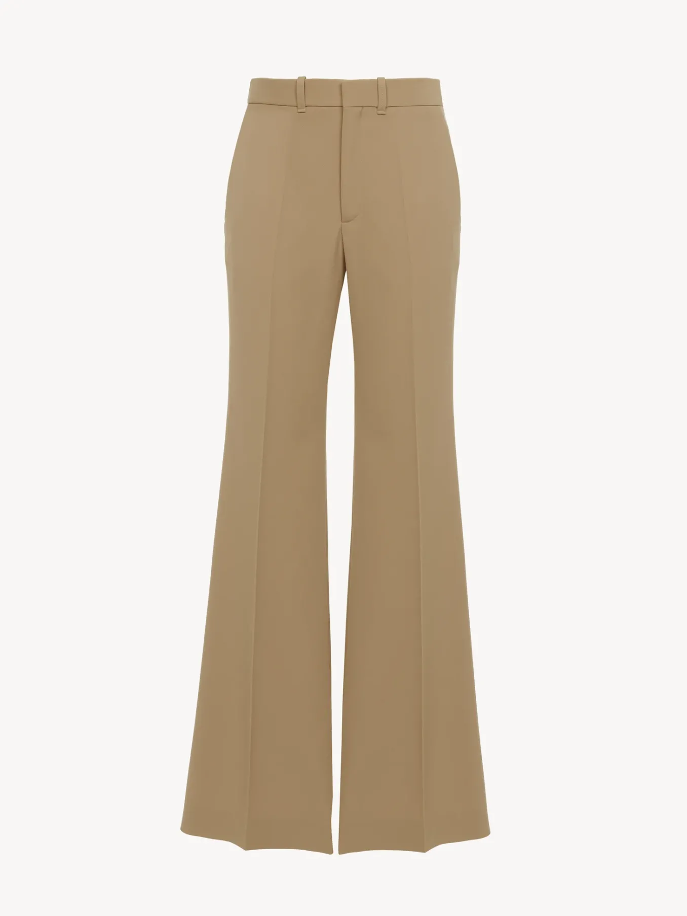 Pantalons Et Shorts-Chloé Pantalon Evase Pearl Beige