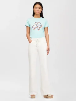Vêtements-Chloé Pantalon Evase Blanc