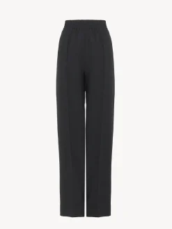 Vêtements-Chloé Pantalon Fluide Noir