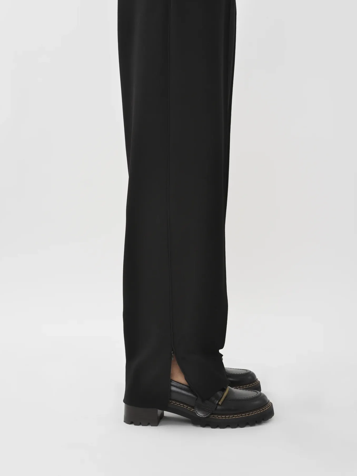 Vêtements-Chloé Pantalon Fluide Noir