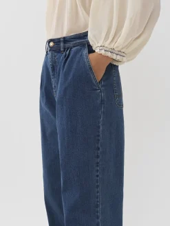 Vêtements-Chloé Pantalon Fusele Deep Denim