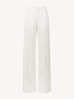 Pantalons Et Shorts-Chloé Pantalon Jogging Iconic Milk