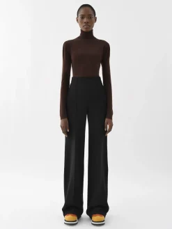 Pantalons Et Shorts-Chloé Pantalon Large Noir
