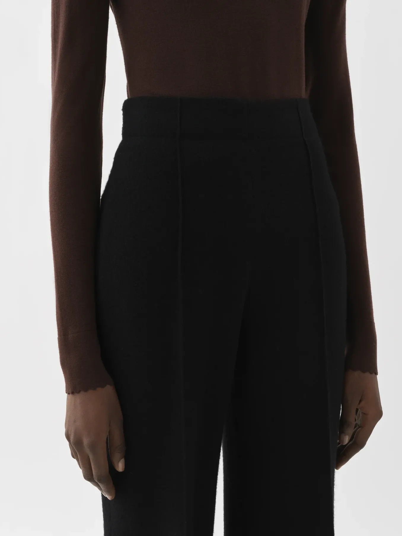 Pantalons Et Shorts-Chloé Pantalon Large Noir