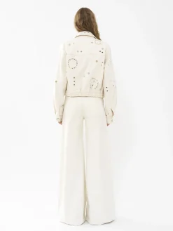 Pantalons Et Shorts-Chloé Pantalon Large Iconic Milk