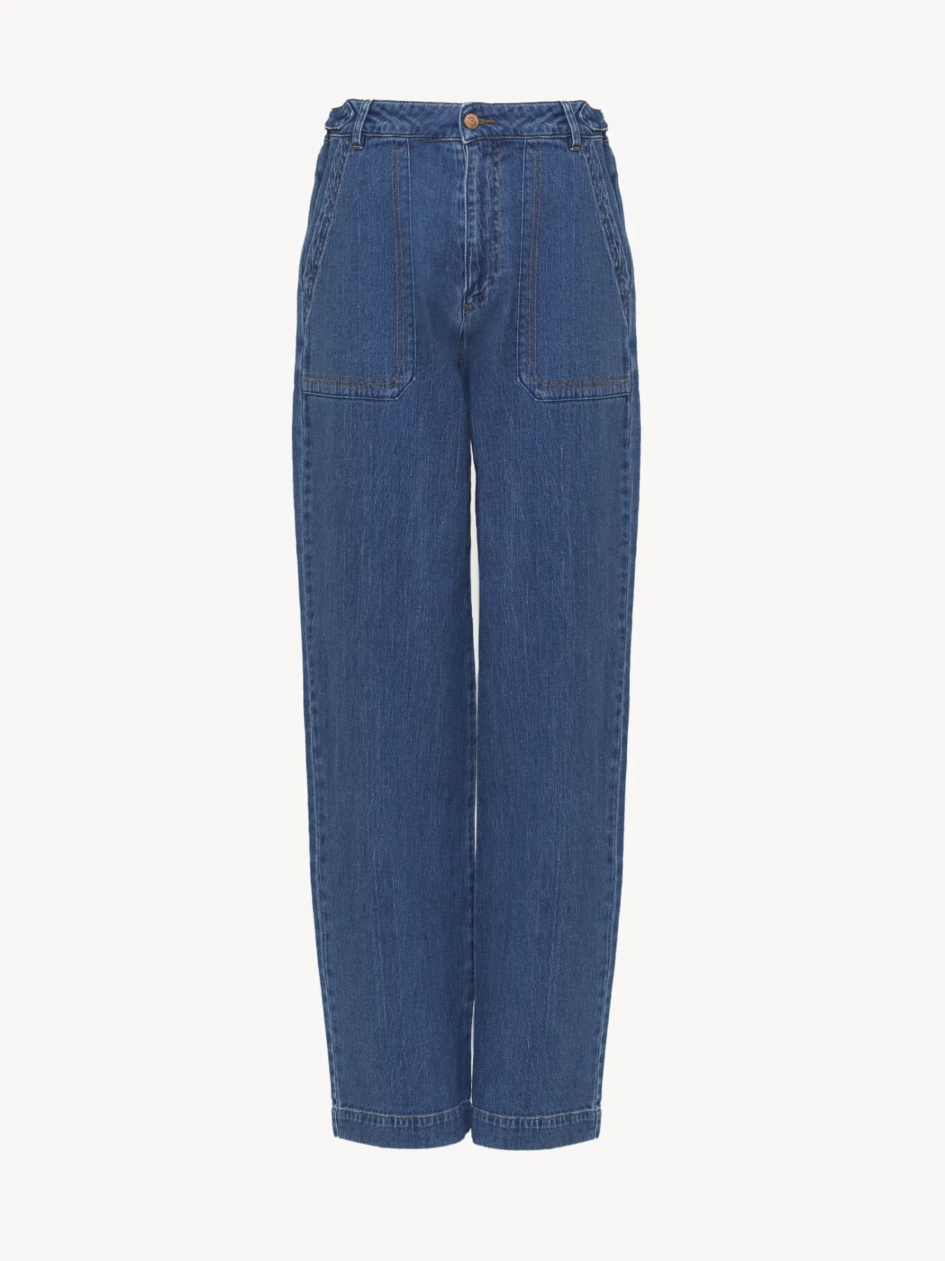 Vêtements-Chloé Pantalon Large Truly Navy