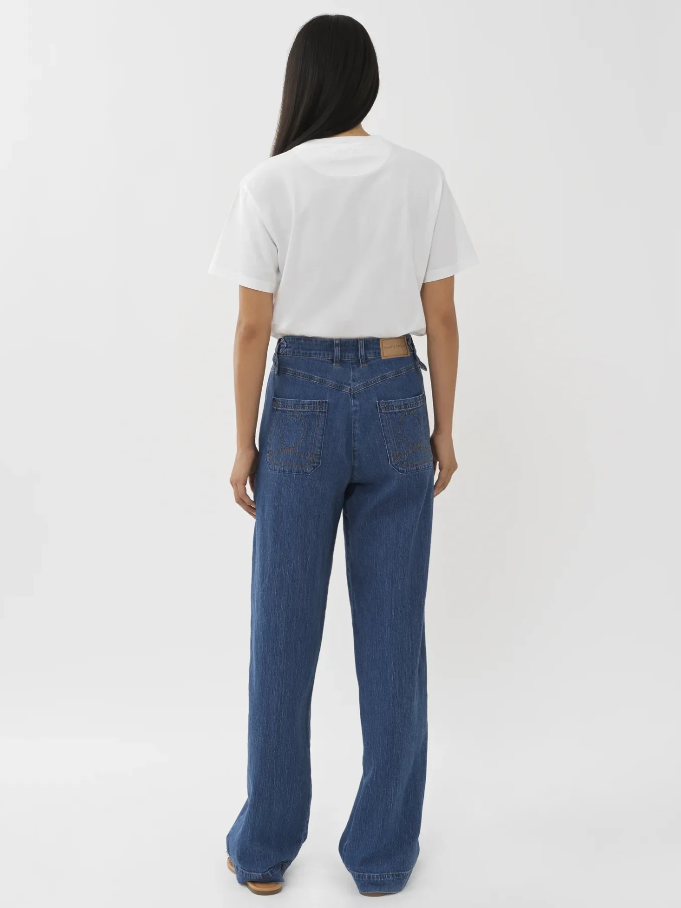 Vêtements-Chloé Pantalon Large Truly Navy