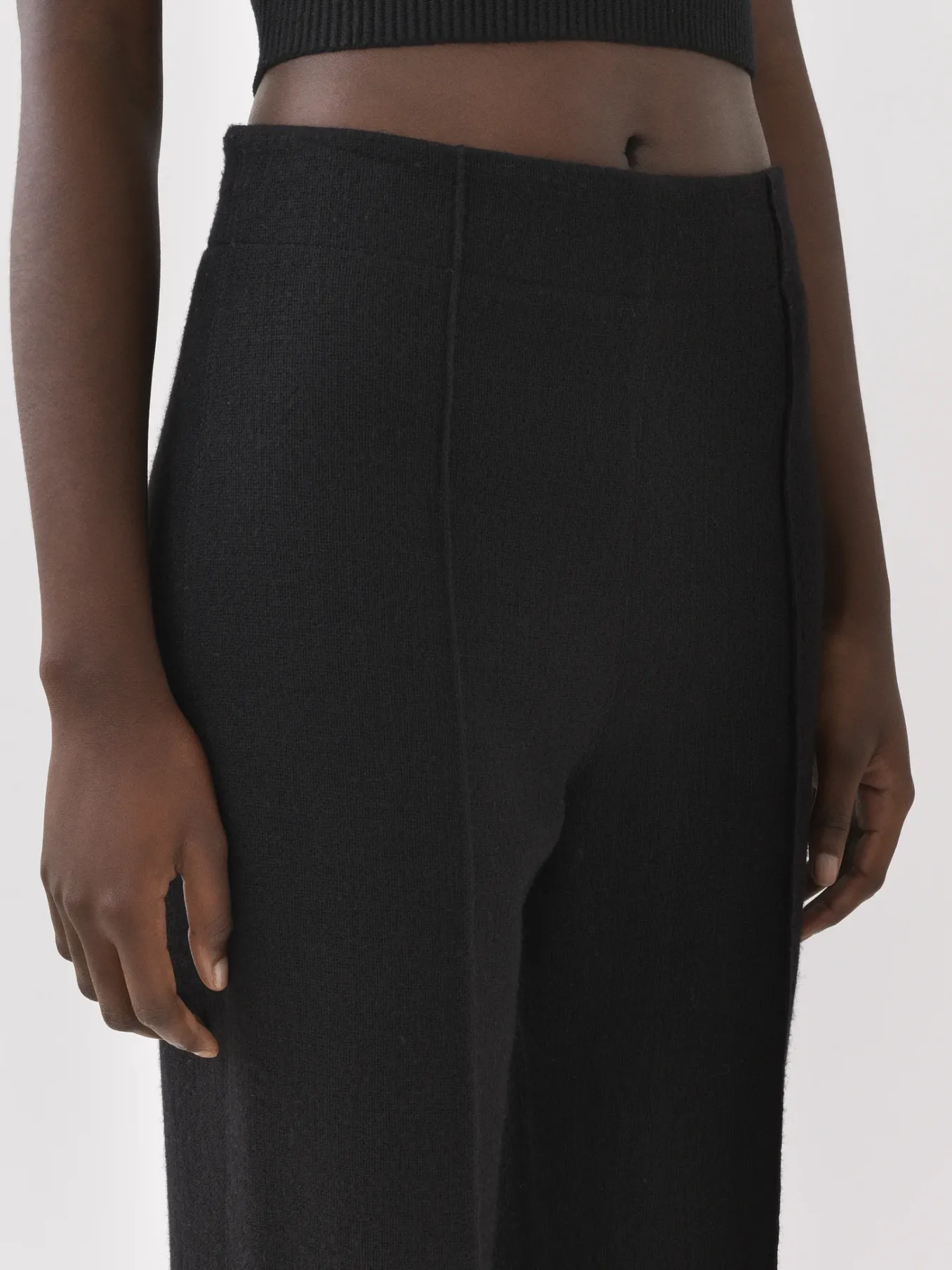 Pantalons Et Shorts-Chloé Pantalon Large Noir