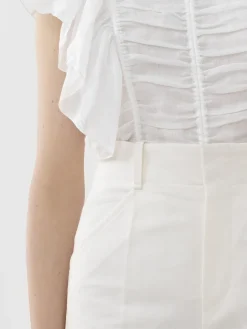 Pantalons Et Shorts-Chloé Pantalon Large Iconic Milk