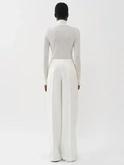 Pantalons Et Shorts-Chloé Pantalon Large Iconic Milk