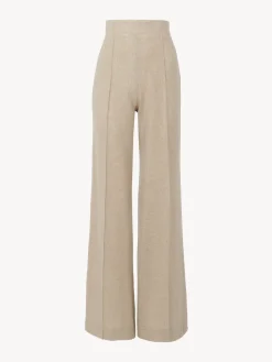 Pantalons Et Shorts-Chloé Pantalon Large Sandy Khaki