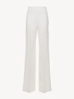 Pantalons Et Shorts-Chloé Pantalon Large Eden White