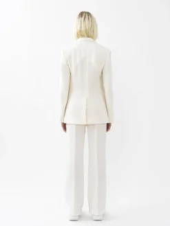 Pantalons Et Shorts-Chloé Pantalon Large Eden White