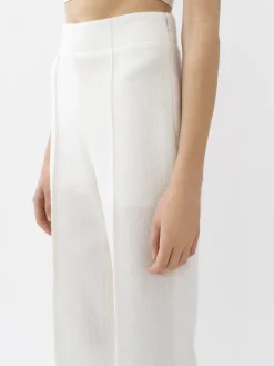 Pantalons Et Shorts-Chloé Pantalon Large Eden White