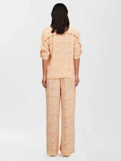 Vêtements-Chloé Pantalon Large Pink - Orange 1