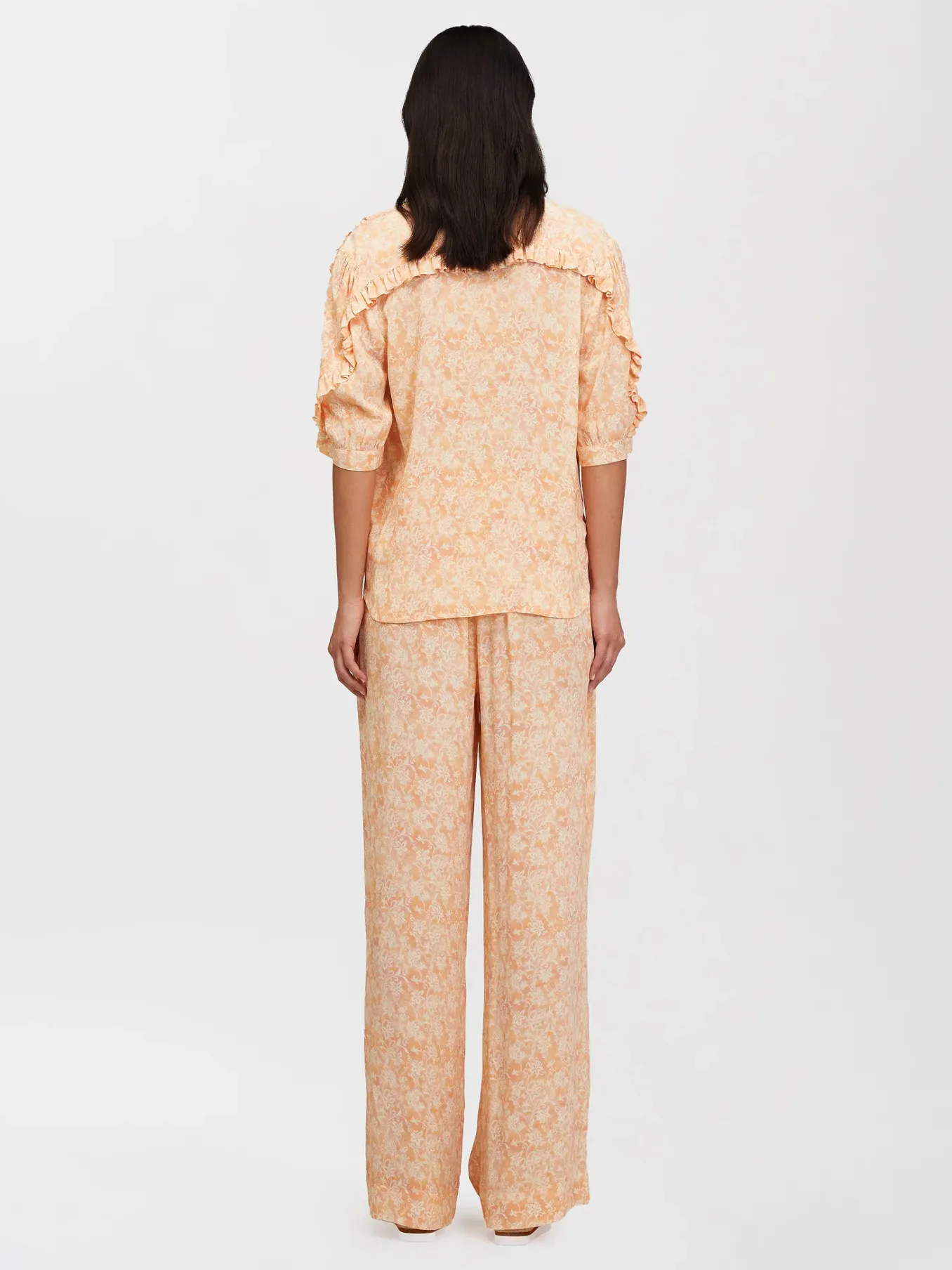 Vêtements-Chloé Pantalon Large Pink - Orange 1