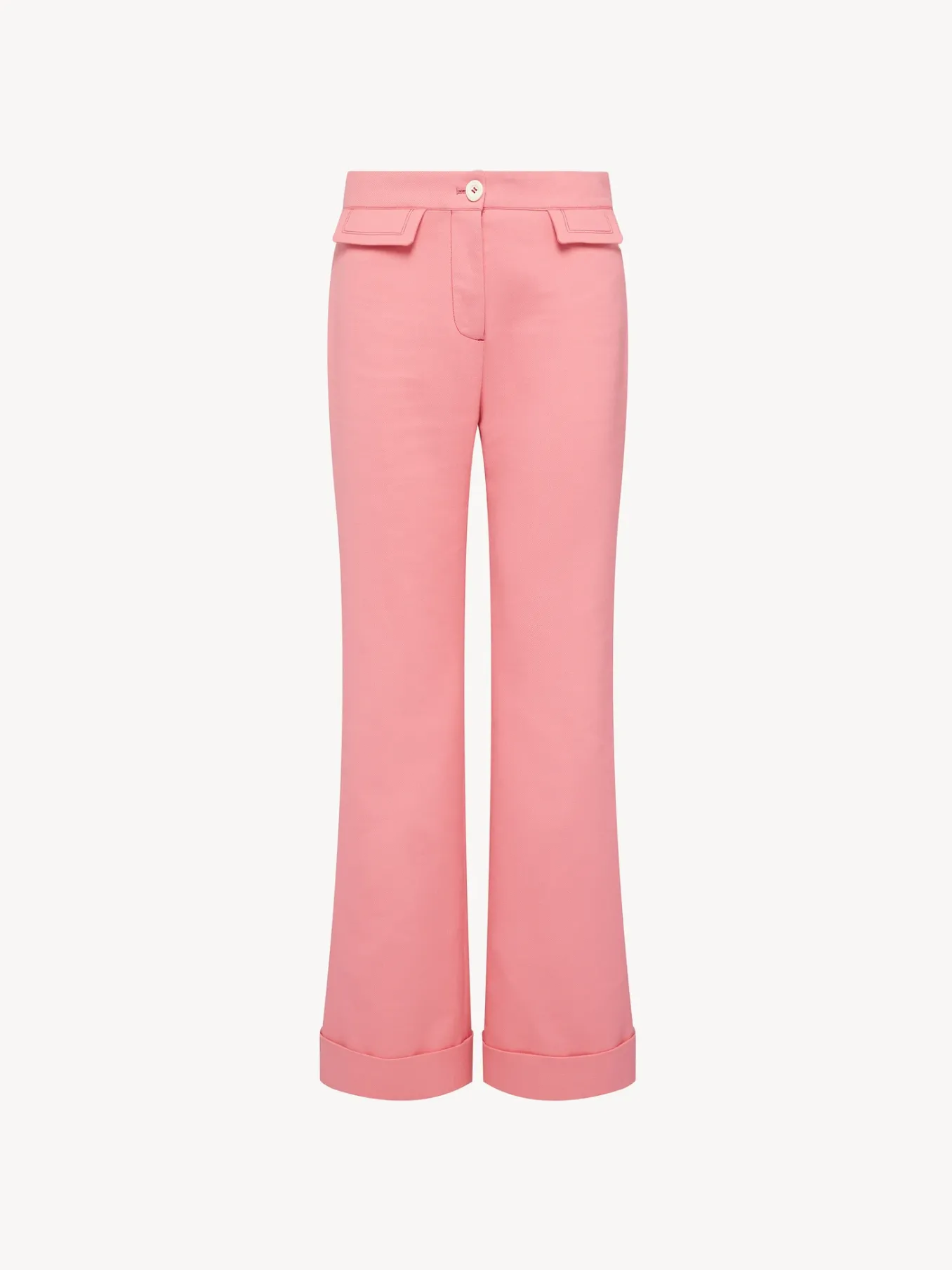 Vêtements-Chloé Pantalon Large A Ravers Sunset Pink