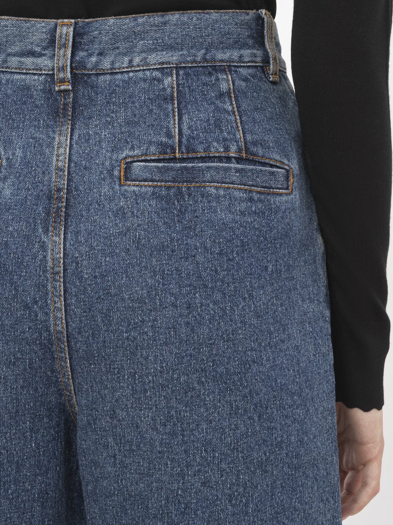 Pantalons Et Shorts-Chloé Pantalon Large Style Marin Dusky Blue