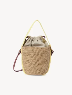 Sacs À Bandoulière-Chloé Petit Panier Woody Yellow - Beige 1