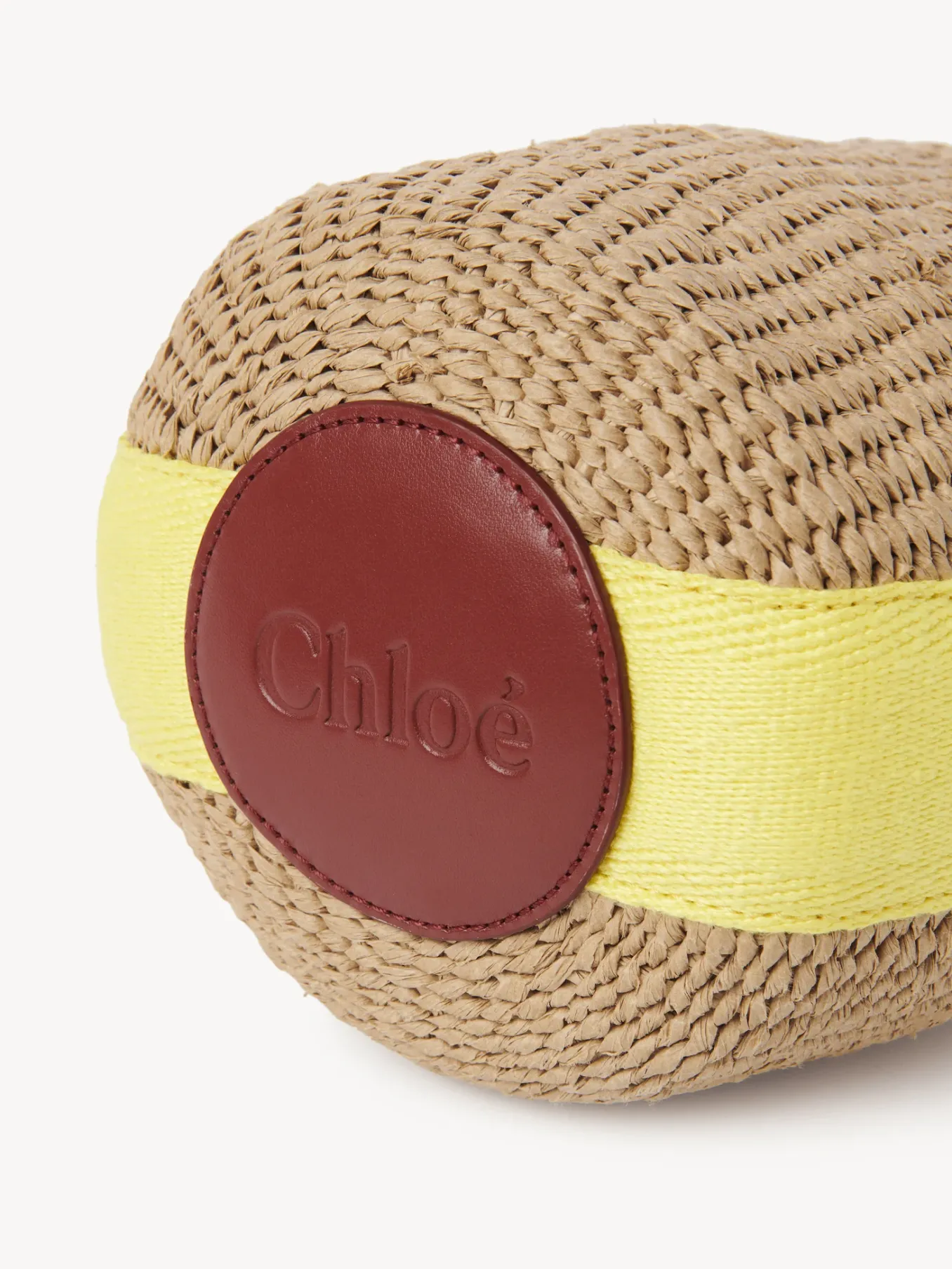 Sacs À Bandoulière-Chloé Petit Panier Woody Yellow - Beige 1