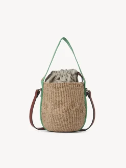 Paniers-Chloé Petit Panier Woody Green - Orange 1