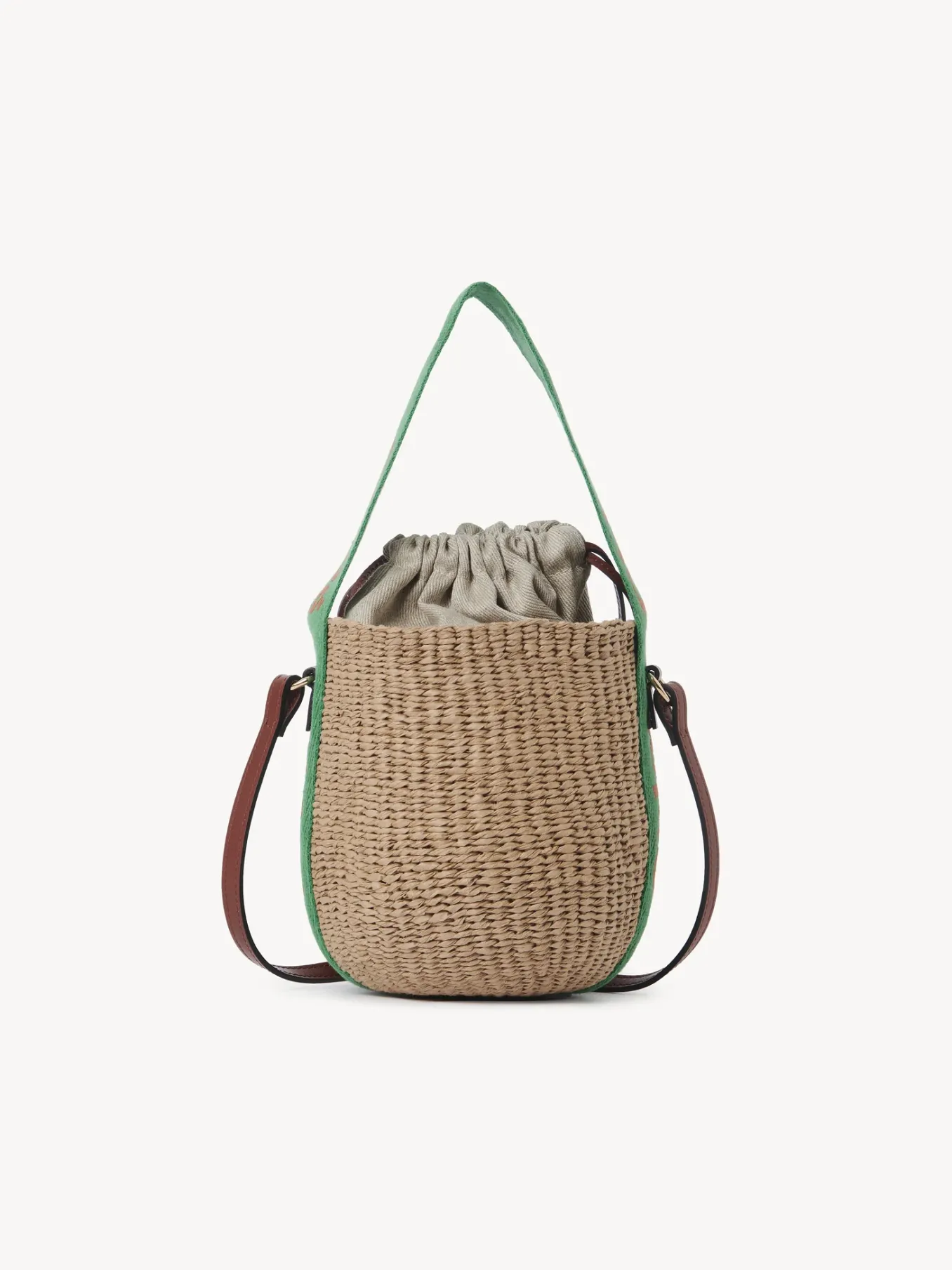Paniers-Chloé Petit Panier Woody Green - Orange 1