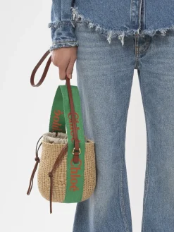 Paniers-Chloé Petit Panier Woody Green - Orange 1