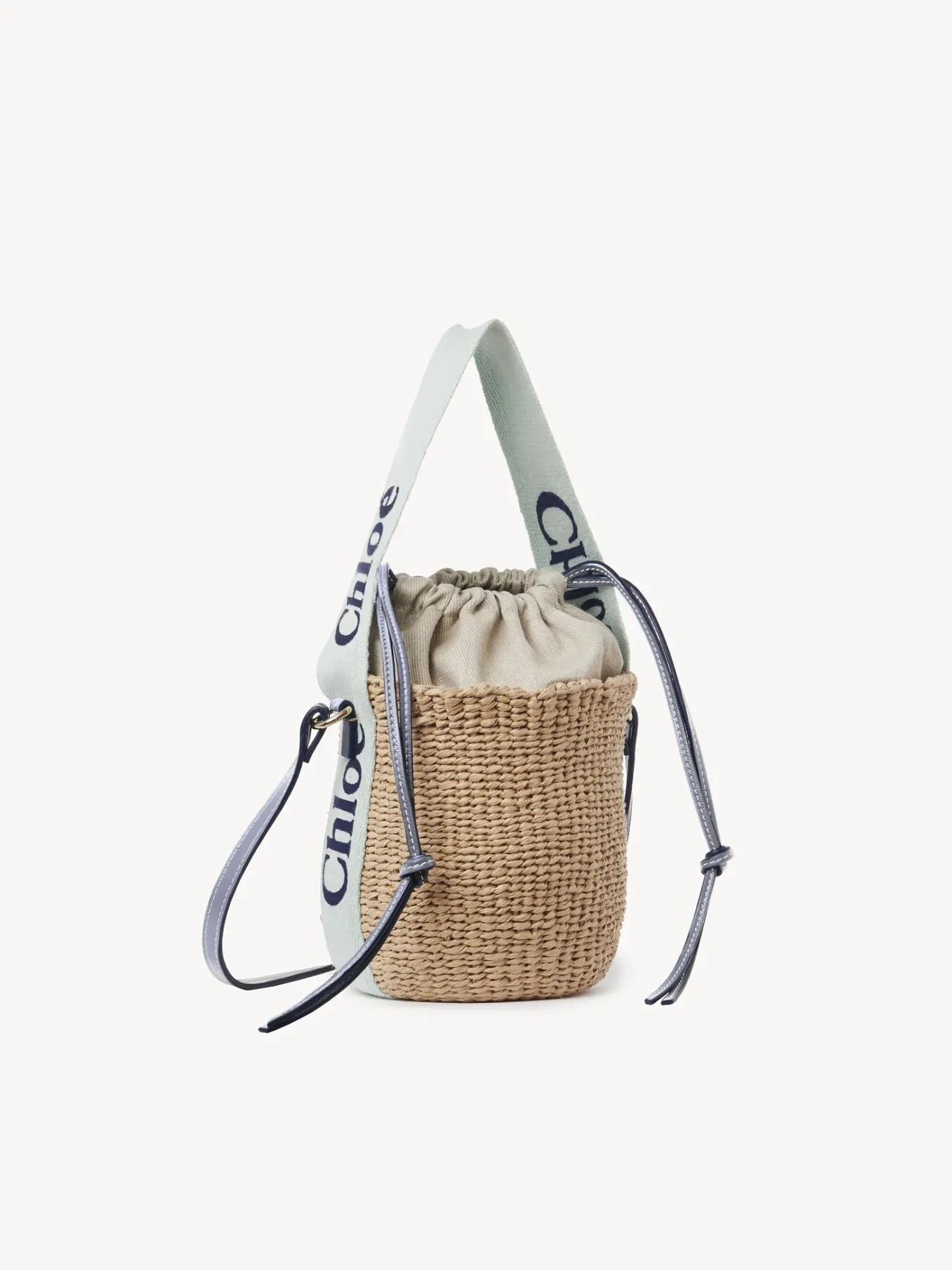 Sacs À Bandoulière-Chloé Petit Panier Woody Green - Blue 1