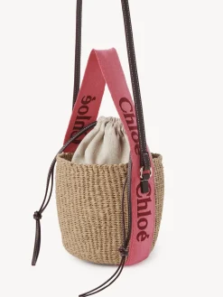 Sacs À Bandoulière-Chloé Petit Panier Woody Pink - Red 1