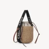 Sacs À Bandoulière-Chloé Petit Panier Woody Black - Beige 1