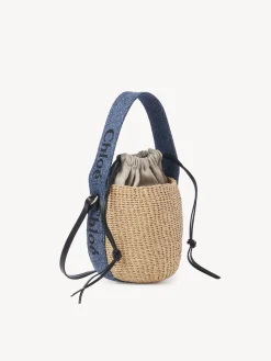 Sacs À Bandoulière-Chloé Petit Panier Woody Denim
