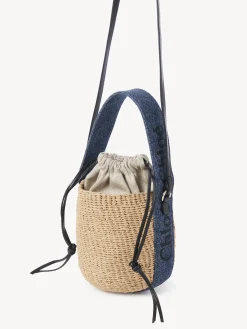 Sacs À Bandoulière-Chloé Petit Panier Woody Denim