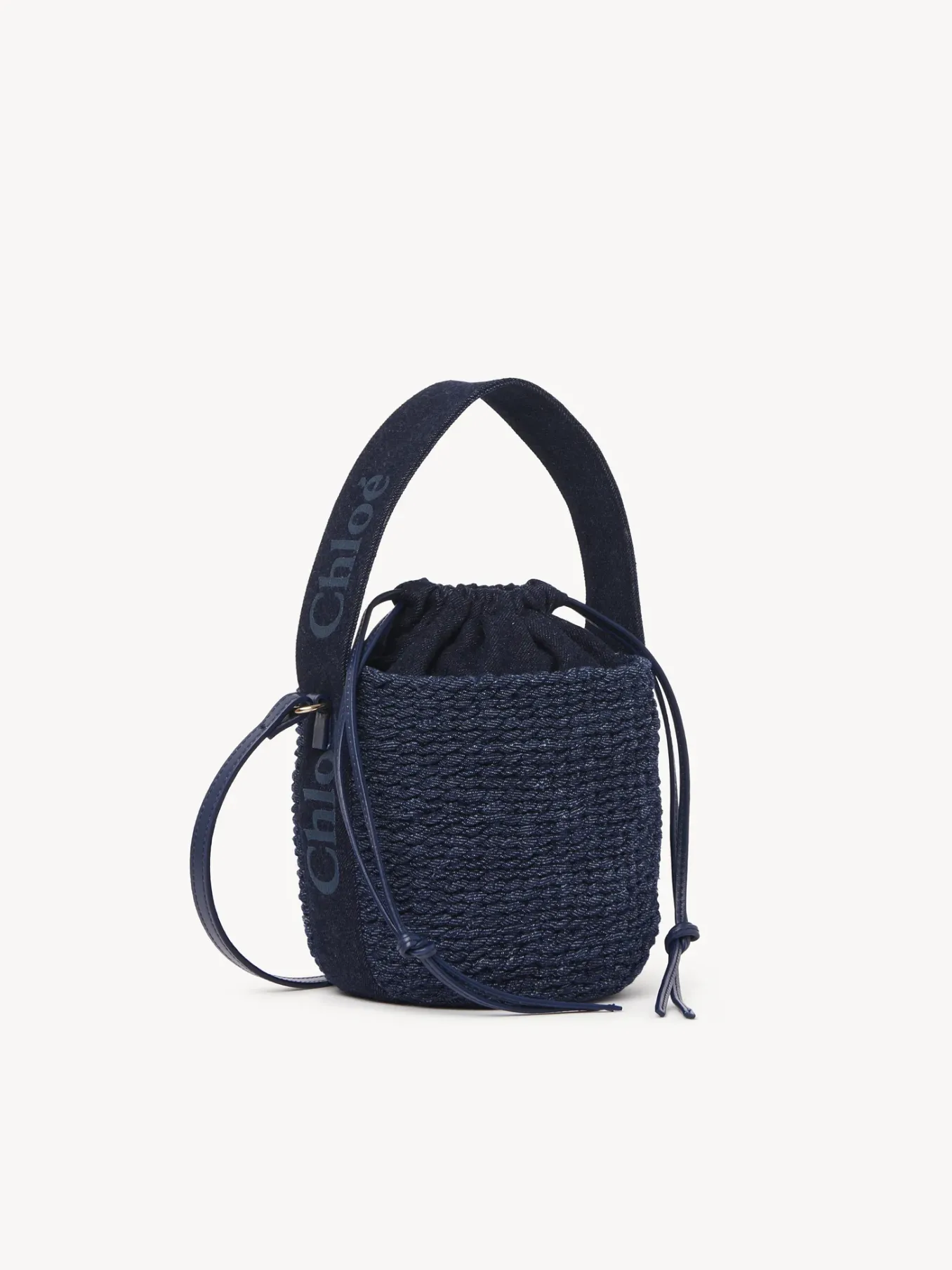 Sacs À Bandoulière-Chloé Petit Panier Woody Denim