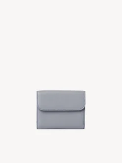 Portefeuilles Compacts-Chloé Petit Portefeuille A Trois Volets Chloe Sense Storm Blue