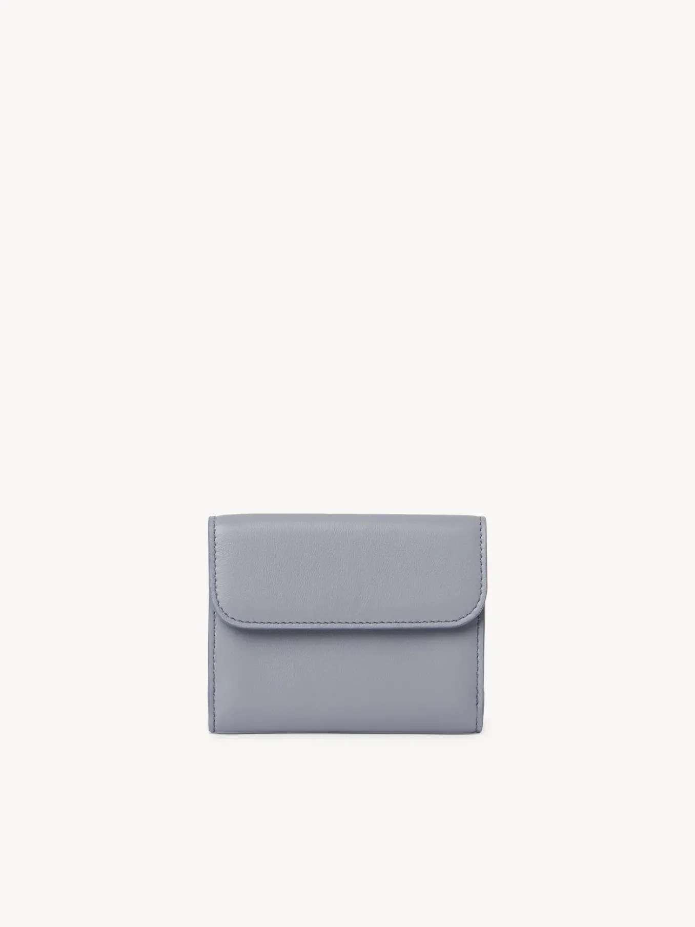 Portefeuilles Compacts-Chloé Petit Portefeuille A Trois Volets Chloe Sense Storm Blue