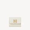 Portefeuilles Compacts-Chloé Petit Portefeuille A Trois Volets Marcie Misty Ivory