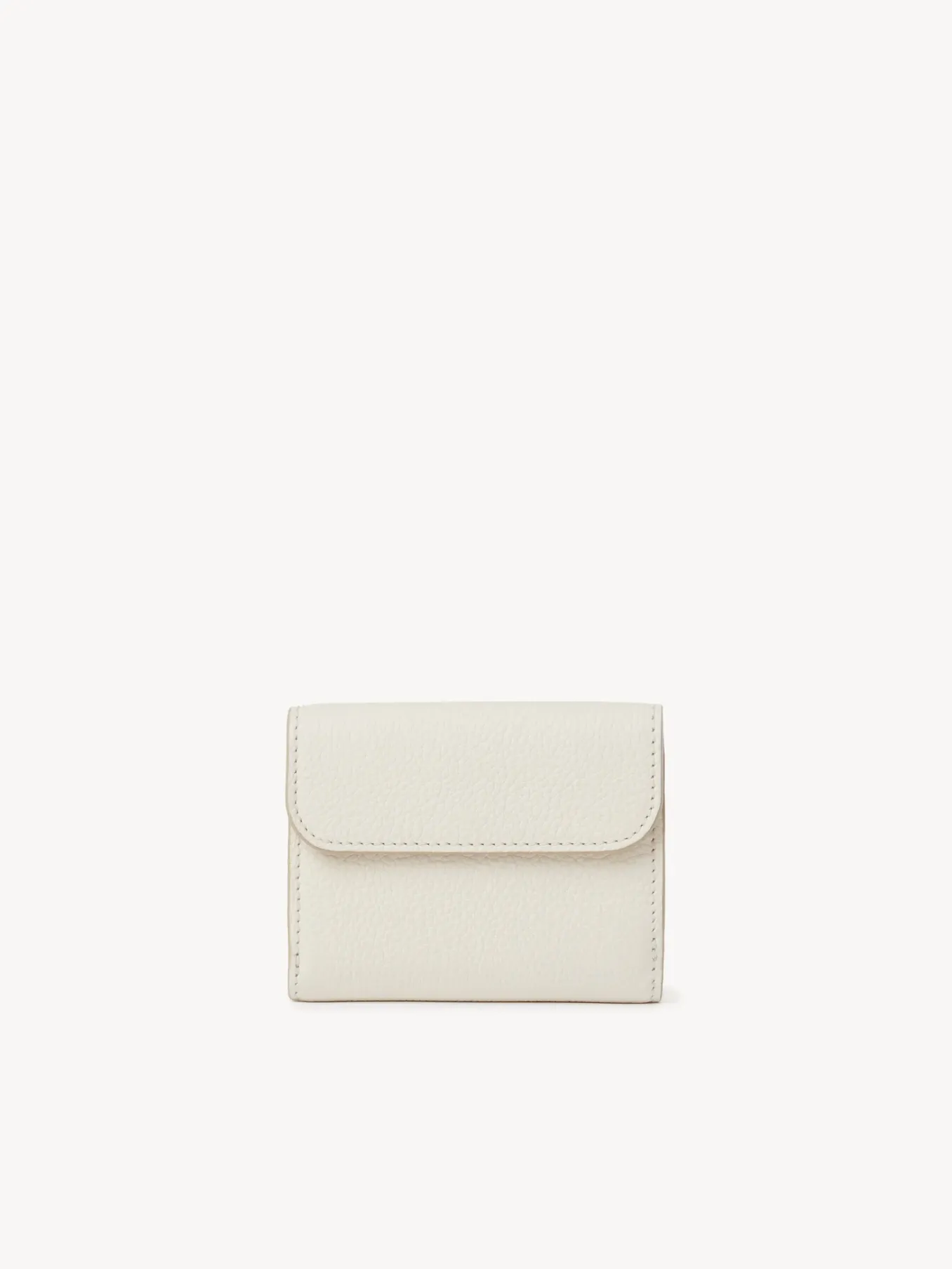 Portefeuilles Compacts-Chloé Petit Portefeuille A Trois Volets Marcie Misty Ivory