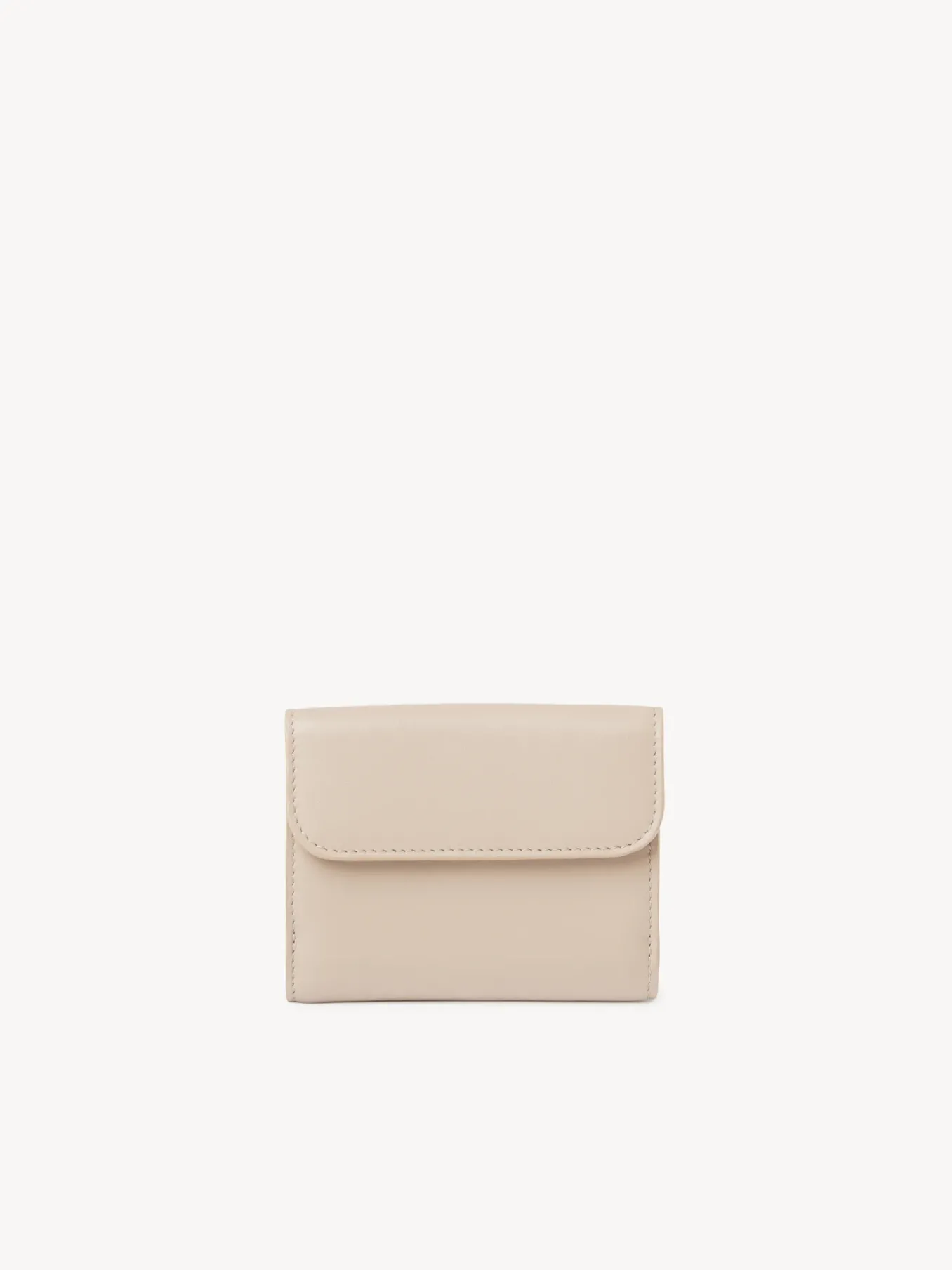 Portefeuilles Compacts-Chloé Petit Portefeuille A Trois Volets Chloe Sense Cement Pink