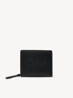Portefeuilles Compacts-Chloé Petit Portefeuille Chloe Sense Noir