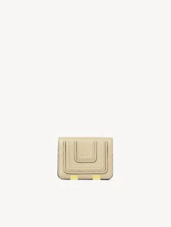 Portefeuilles Compacts-Chloé Petit Portefeuille Marcie Root Beige